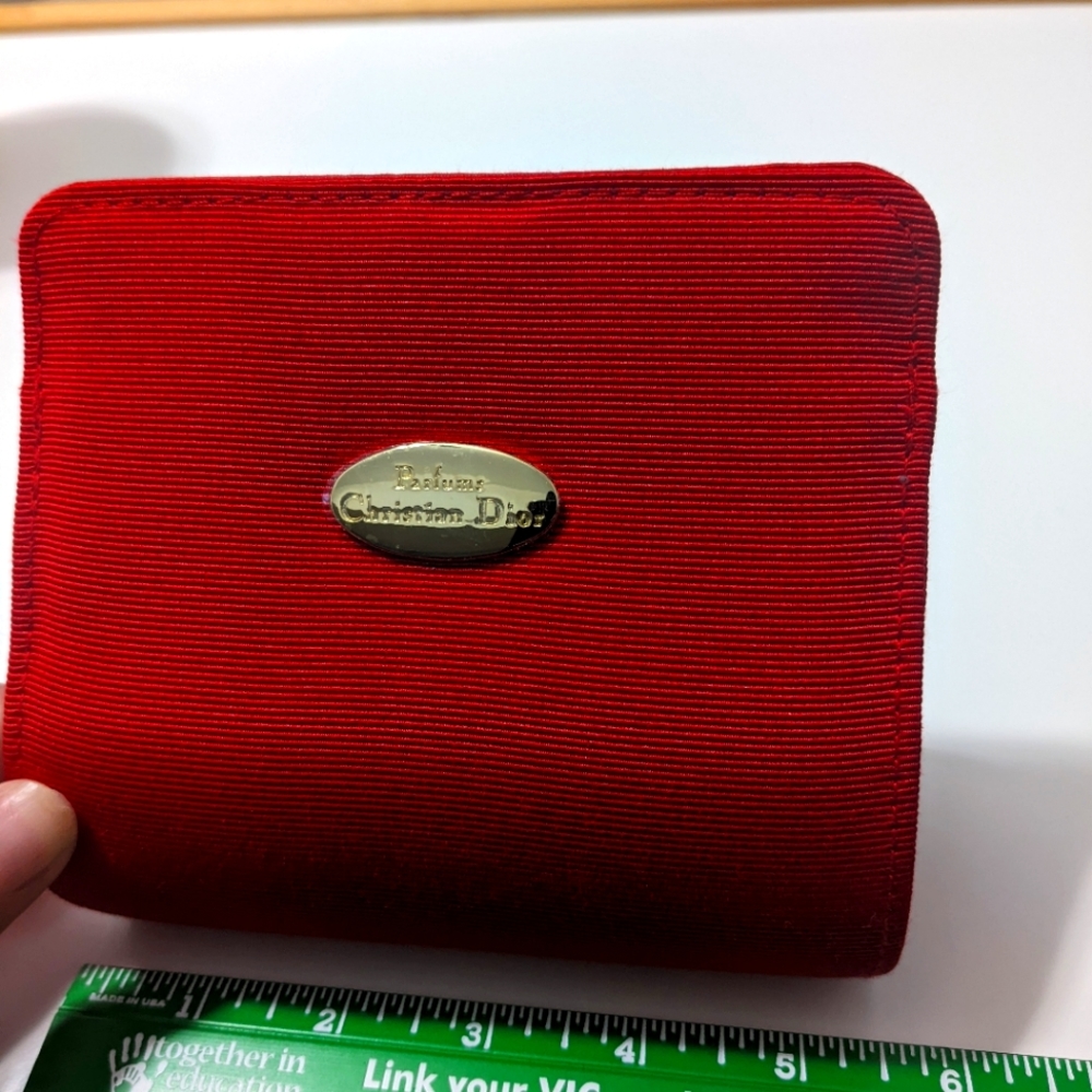 Red Christian Dior Makeup clutch